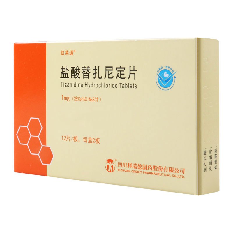 凯莱通 盐酸替扎尼定片 1mg*24片/盒