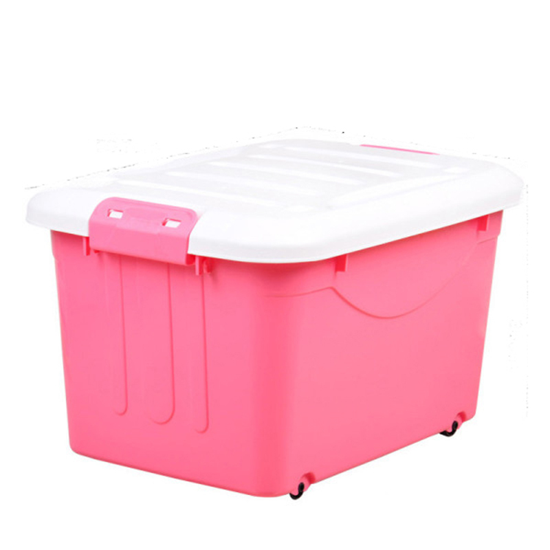禧天龙 收纳环保抗压轮滑 储物箱 蒂 梵 红 60L 6137( 单位:个)