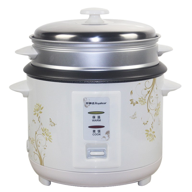 荣事达家用电饭煲3-6人大电饭锅大容量小型普通电饭锅4L5L6L升学生智能老式蒸米饭带蒸格 6L