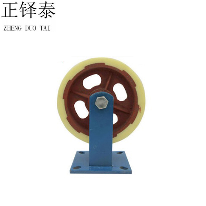 正铎泰 尼龙铁芯重型定向轮10寸250mm/个 定向轮10寸250mm