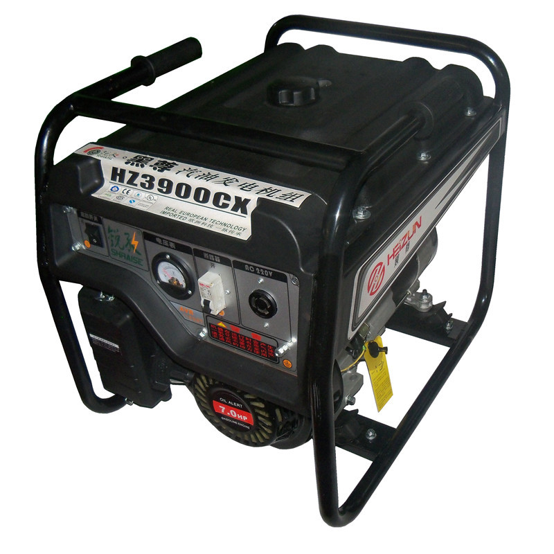 上海锐孜汽油发电机组220V手启动额定2.8KW备载3.1KW HZ3900CX/E 1台