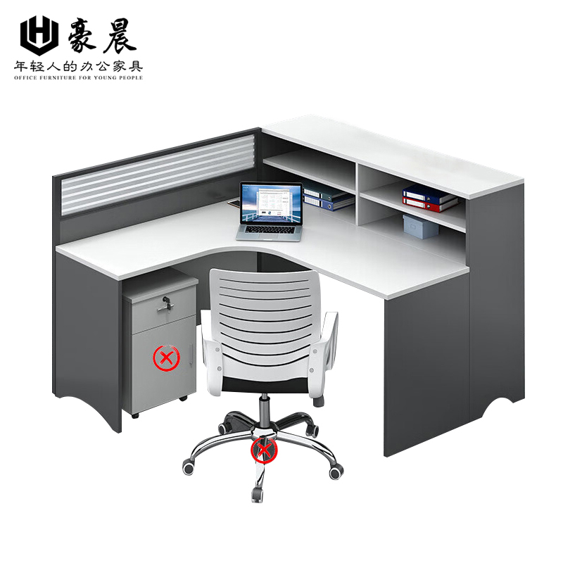 豪晨 屏风办公桌(单人位)张高清大图