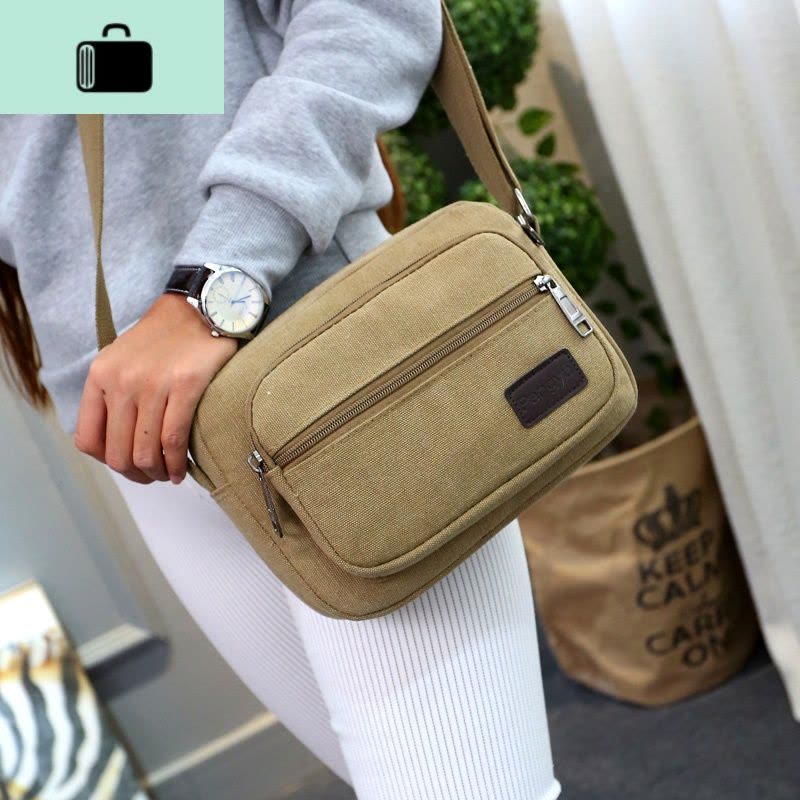 韩版休闲单肩包男包新款男士包包帆布小挎包斜挎包商务跨包潮背包NEW LAKE男士斜挎包图片