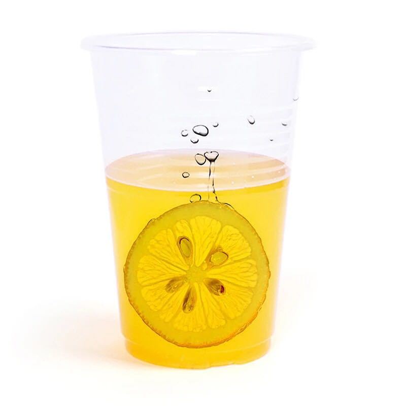 宜洁透明增厚全新pp酷杯一次性办公家用塑料杯子水杯 60只装*2组