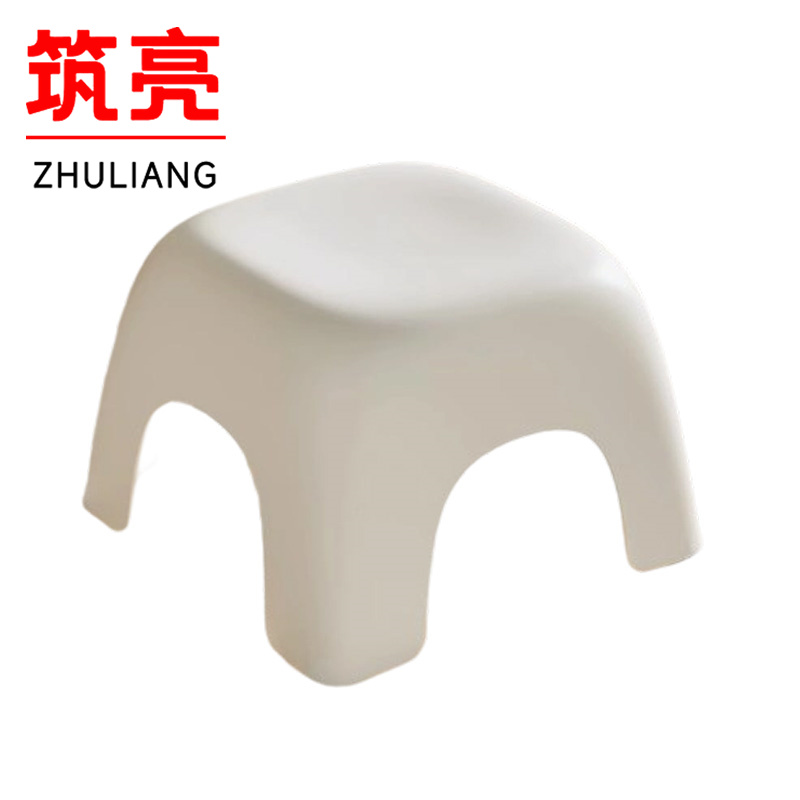 筑亮 塑料凳 大号白 把高清大图