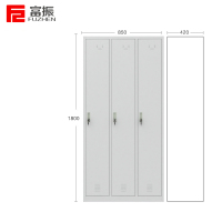 富振 三门更衣柜储物柜员工衣柜存包柜(850*420*1800mm)
