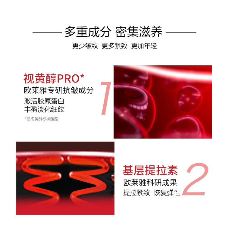欧莱雅复颜视黄醇精粹护肤套装(洁面125ml+水130ml+赠水65ml*2或乳50ml*2或水65ml+乳50ml)