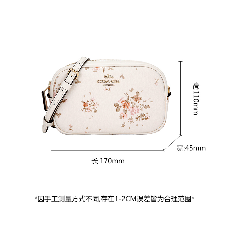 COACH 蔻驰 奢侈品 女士小号印花皮革单肩斜挎包腰包两用包 91179 IMCAH