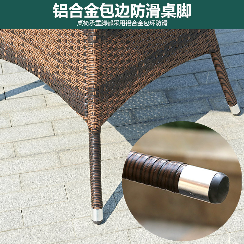 苏宁放心购[单桌]编藤单桌户外桌子室外藤桌庭院花园别墅露天露台摆摊桌椅A-STYLE家具