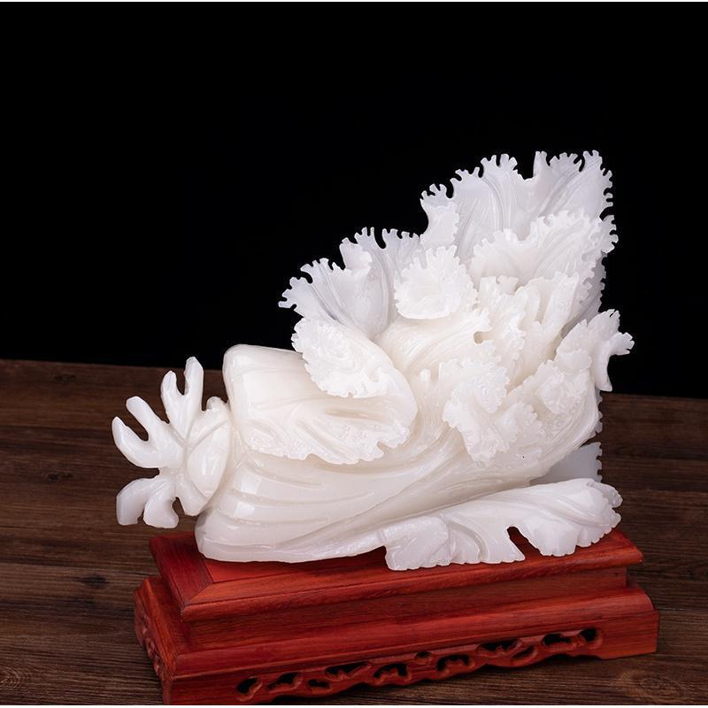 家柏饰(CORATED)玉白菜摆件家居摆设办公室客厅玄关店铺开业礼品