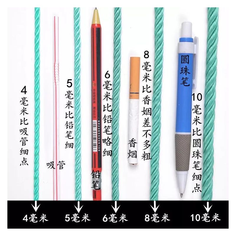 绳子捆绑绳尼龙绳子耐磨晾衣绳晒被绳聚乙烯户外货车尼龙绳塑料绳|蓝色 1.5毫米1000米