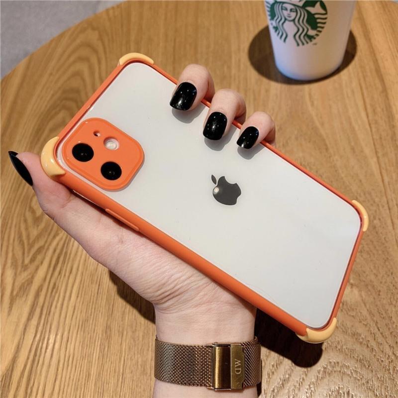 黄色拼色防摔iphone12mini镜头全包iphone12promax手机壳苹果xxrxsmax