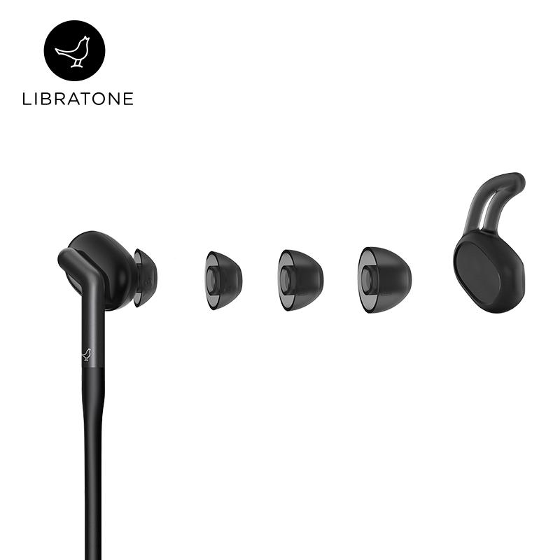 Libratone（小鸟耳机） TRACK+ 入耳式无线智能降噪耳机 蓝牙运动耳塞 颈挂式蓝牙耳机 黑色