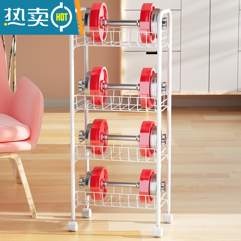 敬平小推车置物架宿舍落地卧室阳台多层零食蔬菜收纳架书架厨房储物架高清大图