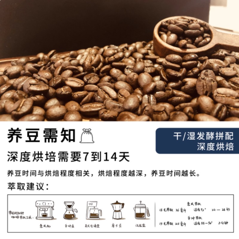 云南小粒咖啡豆1000g(单位:袋)