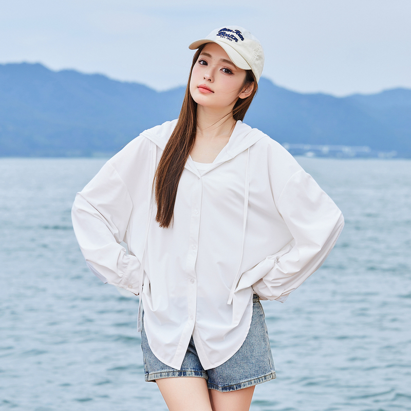 [2.5折价78元]唐狮防晒长袖春夏新款防晒衣衬衫外套女轻薄凉感针织衫空调衫