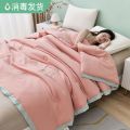 大豆纤维被子被芯夏凉被家用高档空调被春秋被 150x200cm加厚冬被6斤 胭脂粉