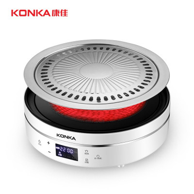 康佳(KONKA)电陶炉KES-22AS02火力11档调节触控式家用茶炉电磁炉智能功率调节 家用触控式不挑锅具