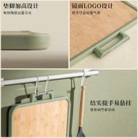 爱仕达家用切菜砧板实木楠竹双面菜板塑料包胶婴儿辅食水果小砧板GJ30B4WG