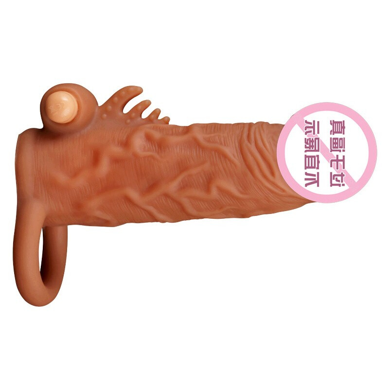 云曼(Yunman) 狼牙套男用成人加长加粗锁精环液态柔软逼真仿 H款震动背刺长15cm赠长3.5赠粗1内径3cm高清大图