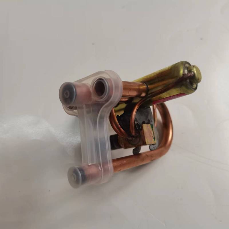帮客材配全新原装150A空气能热水器75/210A 盾安四通阀 DSF-4-R410A 通用 三花 SHF-4H-高清大图