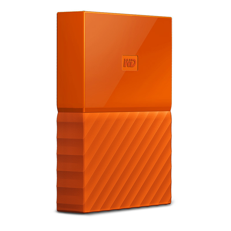 西部数据(WD)My Passport 2TB 2.5英寸 活力橙 移动硬盘 WDBS4B0020BOR-CESN