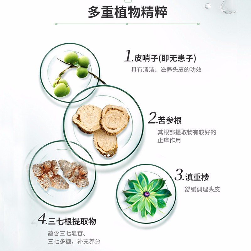 云南白药养元青洗发水 洗护套装洗发乳控油止痒型210ml洗发水+65ml头皮护理液洗发露洗头膏男女可用 送品包装随机发