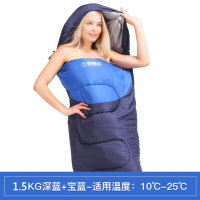 探险者TANXIANZHE 睡袋室内春夏秋冬学生双人睡袋成人户外便携旅行睡袋四季加厚室内野营双人拼色棉睡袋午休羽绒棉