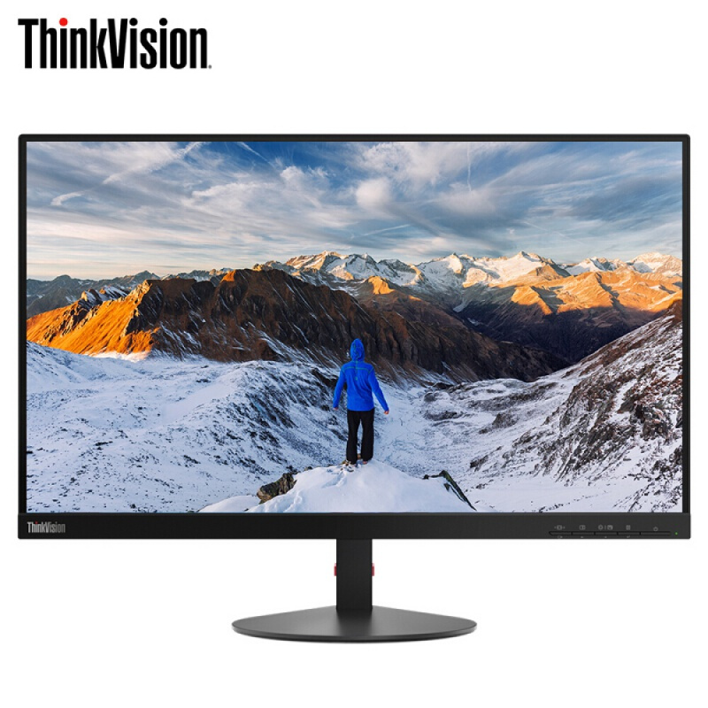 联想ThinkVision S24e 23.8英寸窄边框低蓝光不闪屏VA屏液晶显示器