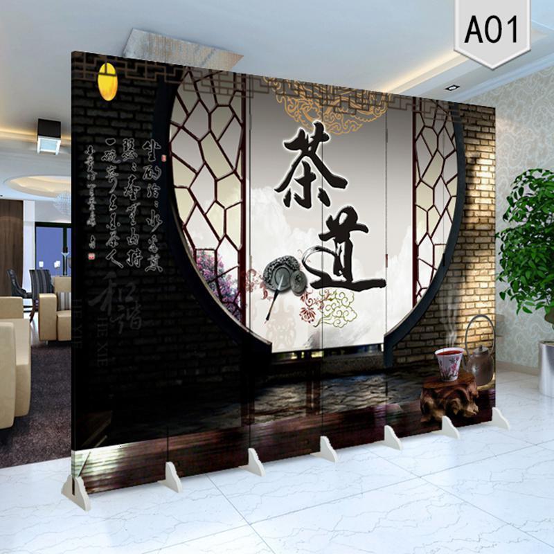 BONJEAN屏风隔断时尚玄关客厅办公卧室家用折叠现代简约移动折屏茶馆茶道高清大图