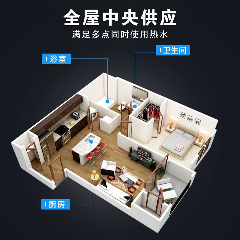 阿诗丹顿(USATON)零冷水燃气热水器 天然气 WIFI智控 按摩健身浴 智能恒温 水汽双调 JSQ30-16F10