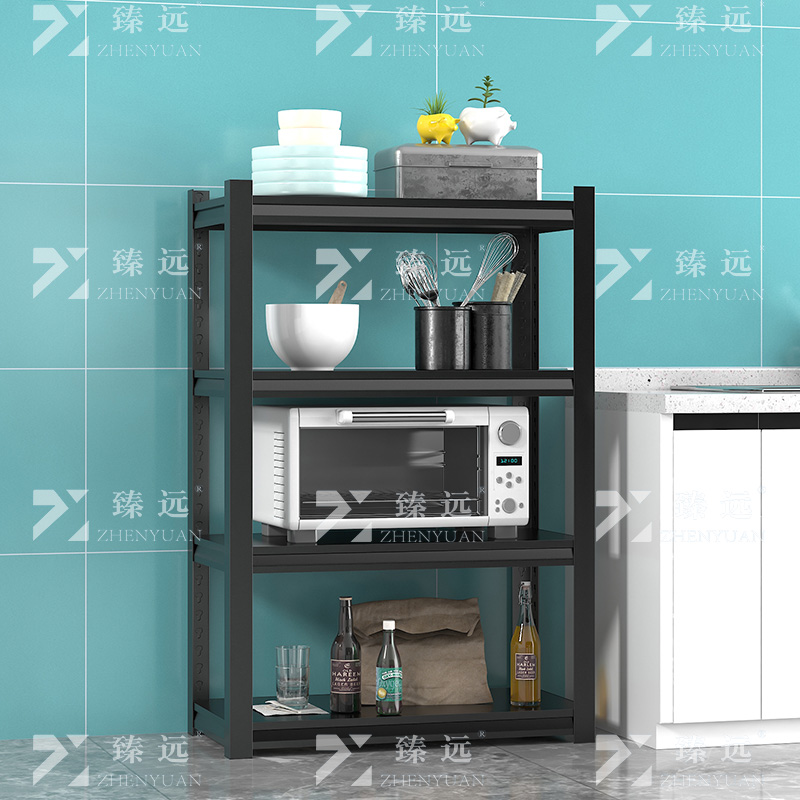 臻远ZY-ZWJ79 置物架落地收纳架仓库货架杂物整理架多层展示架铁架高清大图