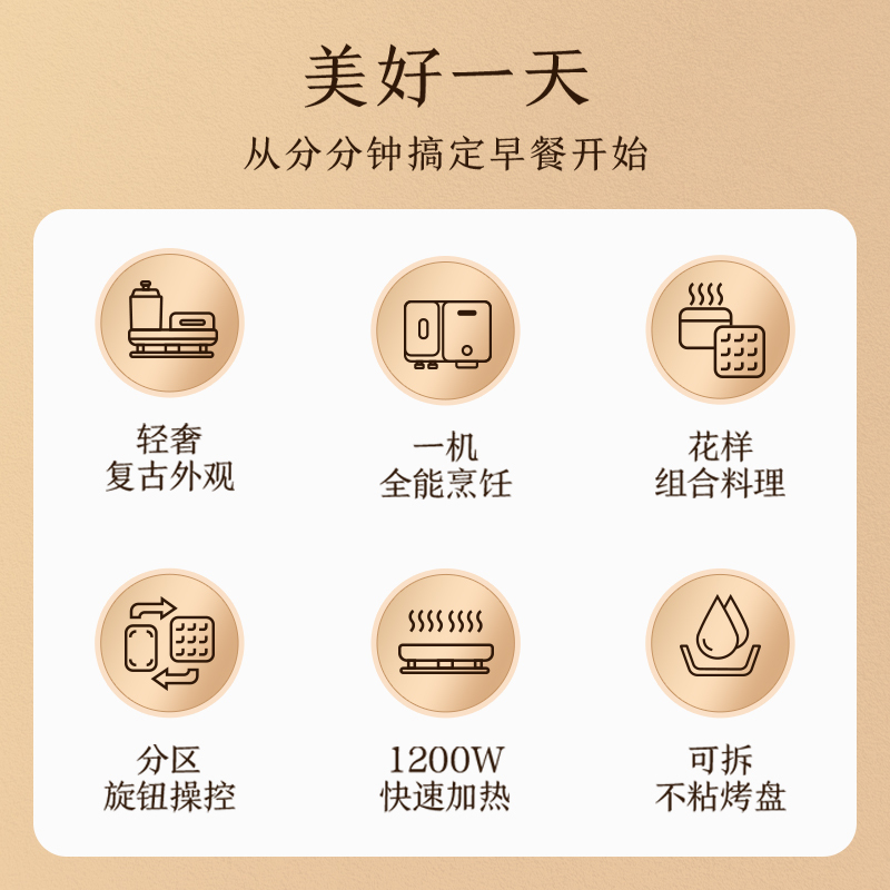 海尔(Haier)早餐机轻食光M7-D10E