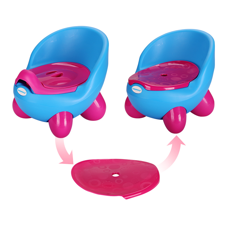 世纪宝贝(babyhood)QQ座便器 BH-105 蓝色 儿童马桶宝宝坐便器婴儿便盆