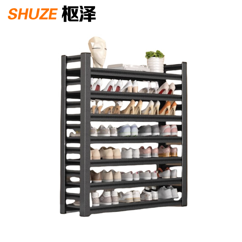 枢泽 收纳架 鞋架 120*30*138cm 组高清大图