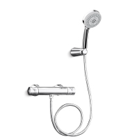 科勒恒温淋浴花洒龙头艾柯挂墙式浴缸花洒龙头72684T-7-CP淋浴器