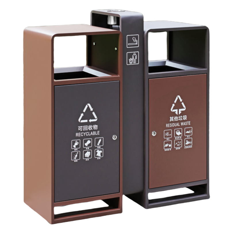 华立伟户外垃圾桶88cm个高清大图