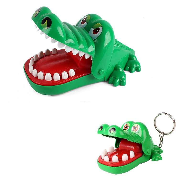 咬手指鳄鱼大王玩具按牙齿大嘴巴鲨鱼咬手指儿童聚会创意整蛊玩具 买