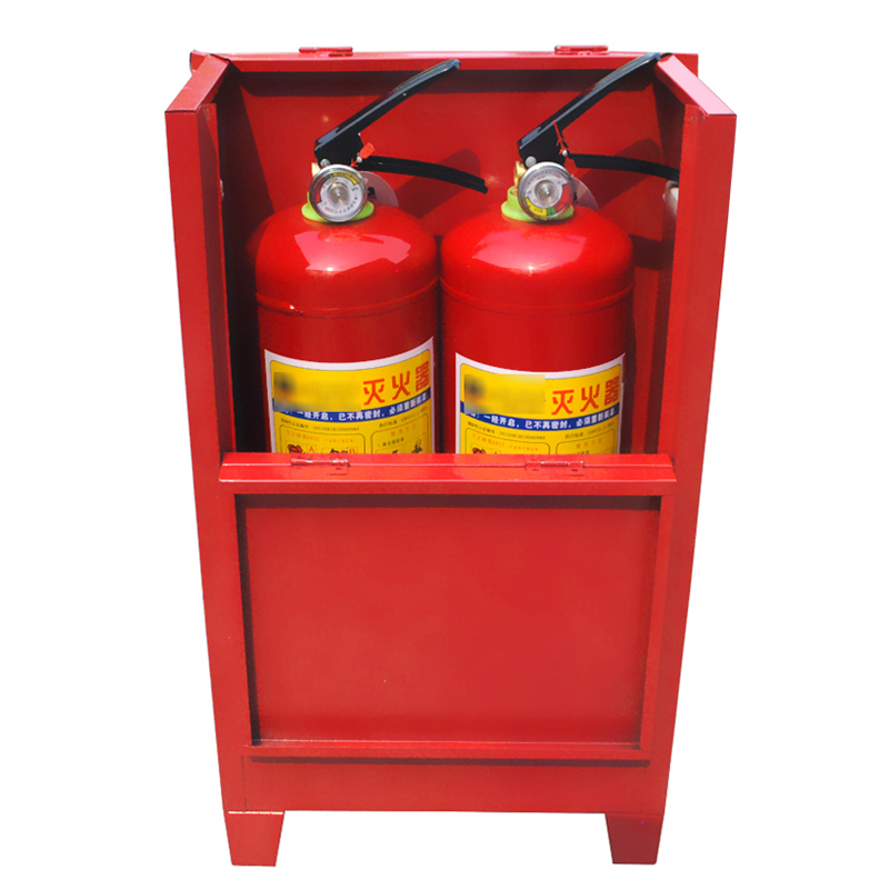 DXBG灭火箱子4kg不锈钢灭火箱套装消防器材箱能装2个8kg干粉灭火器(空箱)高清大图