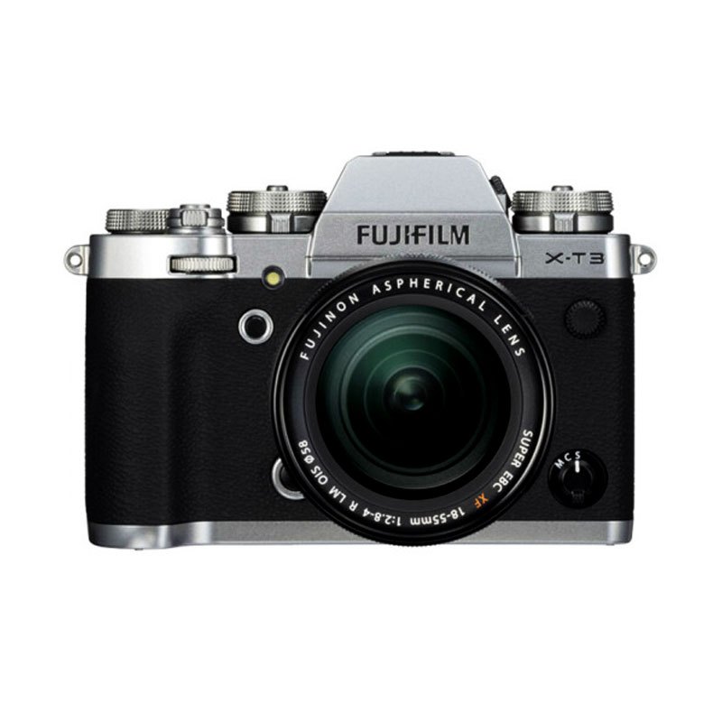 富士(FUJIFILM)X-T3/XT3 XF18-55 微单 银色机身 照相机 2610万像素 翻折触摸屏 4K