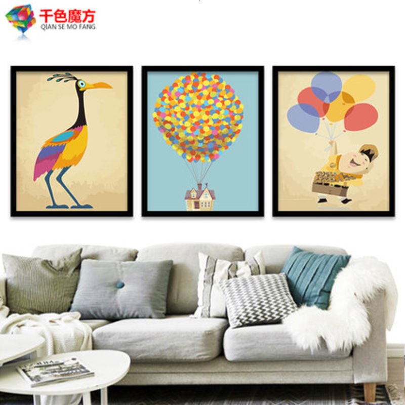 diy数字油画客厅风景卡通动漫动物手绘油彩画填色装饰画