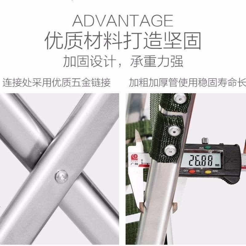 户外便携折叠椅钓鱼椅马扎小凳子凳子加厚靠背椅子军工小板凳 加厚小号升级靠背椅【绿色】图片