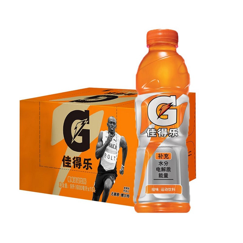 佳得乐橙味600ml瓶装