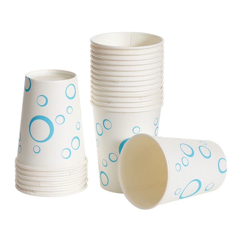 齐心 LC-305 加厚纸杯250ml 50个装 白 1包图片