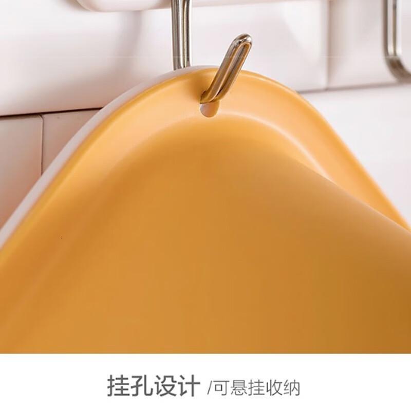 茶花(CHAHUA)收纳篮双层洗菜篮滤水篮洗菜篮果蔬漏盆淘菜筛子大中小3只装颜色随机高清大图