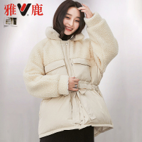 yaloo/雅鹿2019新款加厚羽绒服女清仓韩版连帽鸭绒短款外套潮