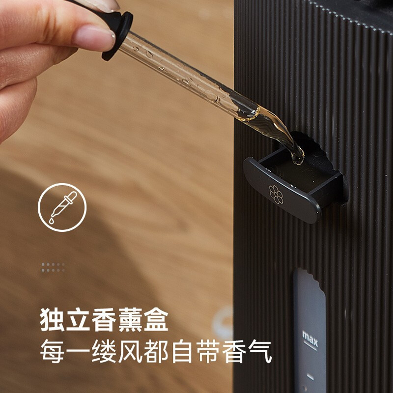 美的(Midea)空调扇家用冷风扇负离子净化加湿冷风机WiFI智能遥控制冷水冷塔扇AAF10MRB 黑色高清大图