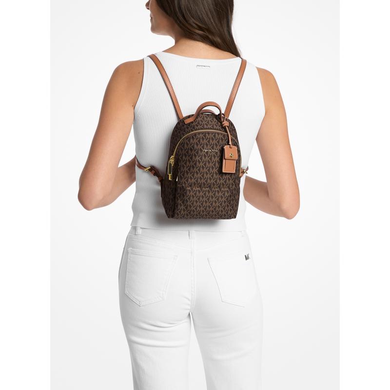 Michael Kors女式双肩包轻便时尚可调节斜挎小号MK签名款送礼佳品高清大图