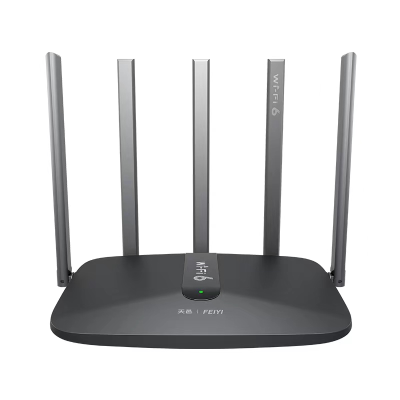 飞邑(FEIYI) FY-AX1550 WiFi6 双千兆无线路由器5G双频家用高速穿墙游戏路由信号增强款 黑色高清大图