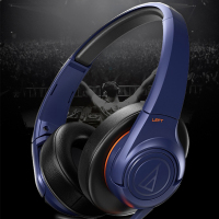 铁三角(Audio-technica) ATH-AX3 NV 便携式头戴式耳机耳麦扁平式导线设计 海军蓝